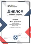 Тотальное Тестирование - ТоталТест. Диплом победителя (II степени) Всероссийского тестирования "ТоталТест Август 2019". Тема: "Организация методической работы" (12 августа 2019г.) Тотальное Тестирование - ТоталТест. Диплом победителя (II степени) Всероссийского тестирования "ТоталТест Август 2019". Тема: "Организация методической работы" (12 августа 2019г.)